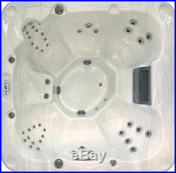 PCS4800 8 Person Outdoor Whirlpool Lounger Spa Hot Tub with 46 Therapy Jets