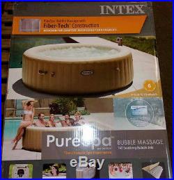 Pallet SEALED Intex PureSpa 4-Person Inflatable Hot Tub withSix Filter Cartridges