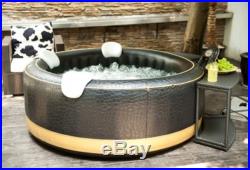 Portable Hot Tub 4 Person Jet Inflatable Bubble Spa Jacuzzi Massage Home Bath