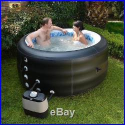 Portable Hot Tub Inflatable Spa Whirlpool Heated 4 Person Capacity Fast Set Up