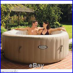 Portable Hot Tub Outdoor Spa Heated Pool Jets Inflatable 4 Person Massage NEW