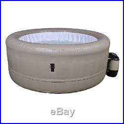 Portable Inflatable 4 Person Hot Tub Cover Bubble Therapy Spa Backyard Patio RV