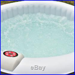 Portable Inflatable Bubble Massage Spa Hot Tub 4 Person Relaxing Outdoor