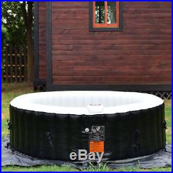 Portable Inflatable Bubble Massage Spa Hot Tub 6 Person Relaxing Outdoor