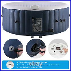 Portable Inflatable Hot Tub Portable Massage Spa Set withPump & Cover Home Holiday