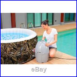 Portable Inflatable Hot Tub SaluSpa Realtree MAX-5 AirJet System 4 Person + Pump