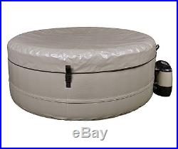 Portable Inflatable Hot Tub Spa Jacuzzi Bubbles Jets Therapy Heat Pump 4 Person