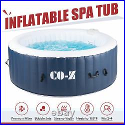 Portable Inflatable Hot Tub w 120 Jets Ideal for Sauna Therapeutic Baths & More