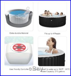 Portable Inflatable Indoor-Outdoor Spa Hot Tub Best Whirlpool Spa Relaxing 4 ppl