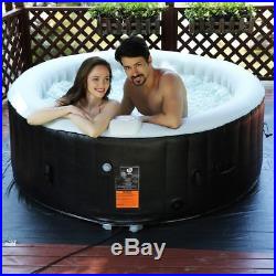 Portable Inflatable Spa Bubble Massage Hot Tub 4 Person Pamper Relaxation Patio