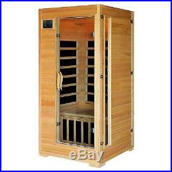 Radiant Saunas 1-Person Hemlock Infrared Sauna with 5 Carbon Heaters