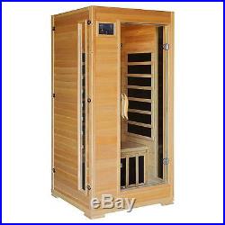 Radiant Saunas 1-Person Hemlock Infrared Sauna with 5 Carbon Heaters