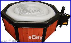 Real Wood Spa-N-A-Box Cypress, 110v Portable Hot Tub with Turbowave, EZ Setup