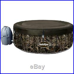 Realtree Camo AirJet 4-Person Portable Inflatable Hot Tub Spa Round with Pump