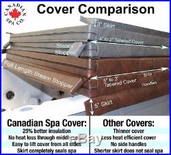 Replacement Hot Tub Cover 86 x 86 in Brown High Specification