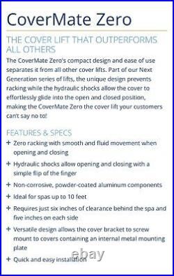 SALE! Leisure Concepts CoverMate Zero Kit. (Complete Kit New In Box)