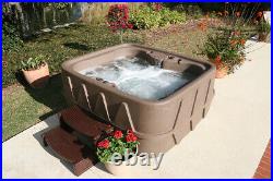 SHIPS 9-10 WKS NEW 4 PERSON SPA 20 JETS PLUG & PLAY STYLE 120v BROWN