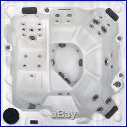 SPA GUY SPAS Deluxe 5 Person Suffolk 88 Jet 7 Foot Hot Tub with Lounger