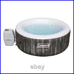 SaluSpa 120 AirJet Round 4 Adults Inflatable Outdoor Hot Tub Spa