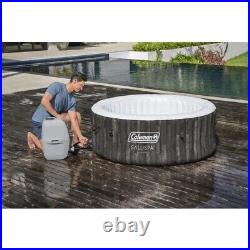 SaluSpa 120 AirJet Round 4 Adults Inflatable Outdoor Hot Tub Spa