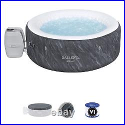 SaluSpa Boracay AirJet Round Inflatable Spa with App Control, Gray (Open Box)