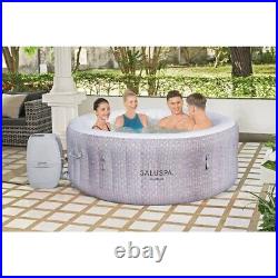 SaluSpa Cancun AirJet Inflatable Hot Tub with 120 Soothing Jets, Gray