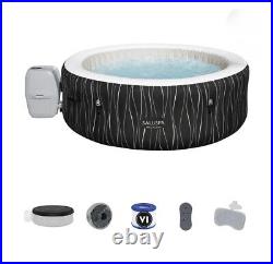 SaluSpa Hollywood AirJet Inflatable HotTub Spa with ColorChanging LED Lights 4-6