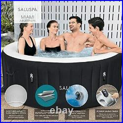 SaluSpa Miami Inflatable Hot Tub, 4-Person AirJet Spa