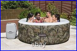 SaluSpa Mossy Oak Inflatable Hot Tub 2-4 Person Outdoor Spa 71 in x 26 in New