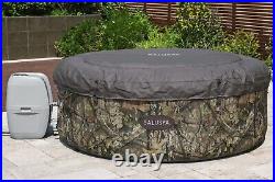 SaluSpa Mossy Oak Inflatable Hot Tub 2-4 Person Outdoor Spa 71 in x 26 in New