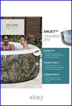 SaluSpa Mossy Oak Inflatable Hot Tub 2-4 Person Outdoor Spa. NEW