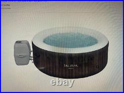 Saluspa 1060132USX22 Madrid Air Jet Inflatable Hot Tub with App Control, Brown