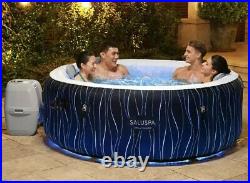 Saluspa Hollywood Airjet Inflatable Hot Tub Spa 4-6 Person LED Lights