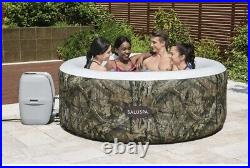 Saluspa Mossy Oak Inflatable 2-4 Person 177 Gal. Hot Tub, Max Temperature 104? F