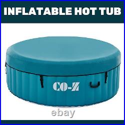 Secondhand Portable HotTub w Bubble Jets Auto Pump 4 Person 6' Inflatable HotTub