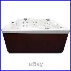Six Person Spa Hot Tub Massage Durable 71 Jets LED Light Waterfall Relaxation 6