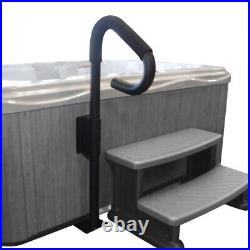 Smart Spa Supply Spa Handrail with Undermount Base Rust-Free Powder Coated Black