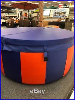 Softub Portable Hot Tub Custom Blue and Orange