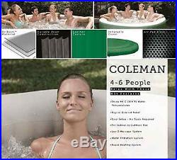 Spa Coleman Lay Z Hot Tub Inflatable 4 Person 77 x 28 Portable Family Relax