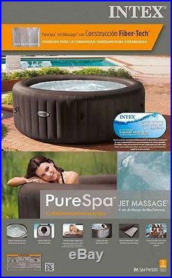 Spa Hot Tub Inflatable Portable 4 Person Bubble Intex Heated Massage Jacuzzi
