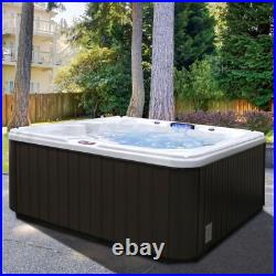 Spa Hot Tub Jacuzzi 7-Person Jet hydrotherapy Lounger Backlit LED Waterfalls