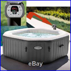 Spa Inflatable Portable Tub Heated Filter Relax 4 Person Comfort Cover Intex 120