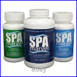 Spa Marvel Trio Cleanser / Water Treatment & Conditioner / Filter Cleaner