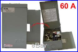 Spa & hot tub Eaton load center panel + 60A GFCI breaker double poles 120/240V