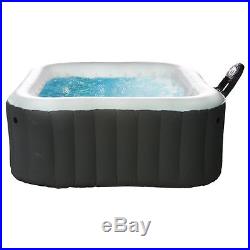 Square Inflatable Portable Bubble Spa Jacuzzi Outdoor Air Bubble Jets New