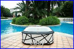 Square Mspa Soho Self Inflatable Hot Tub Spa Jacuzzi 6 Persons No Tools Need