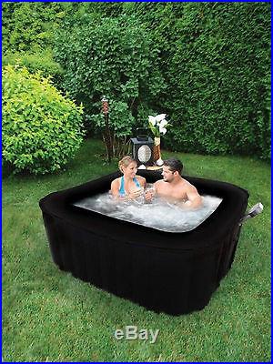 Square TheraPureSpa Portable Inflatable Hot Tub Bubble Spa EST5850 TheraPure
