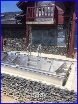 Stainless Steel Jacuzzi Hot Tub With Hydro-massage