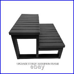 Steps Upgrade Universal Aluminum Spa Steps, Outdoor Indoor Hot Tub Stairs Fit