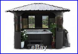 The Cover Guy Synthetic Gazebo and Bar with stools 10'x10